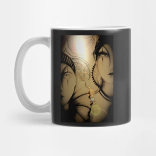 art deco pierrot clown by Jacqueline Mcculloch for House of Harlequin Mug